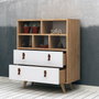 Hanah Home Cómoda Beggu Roble y Blanco